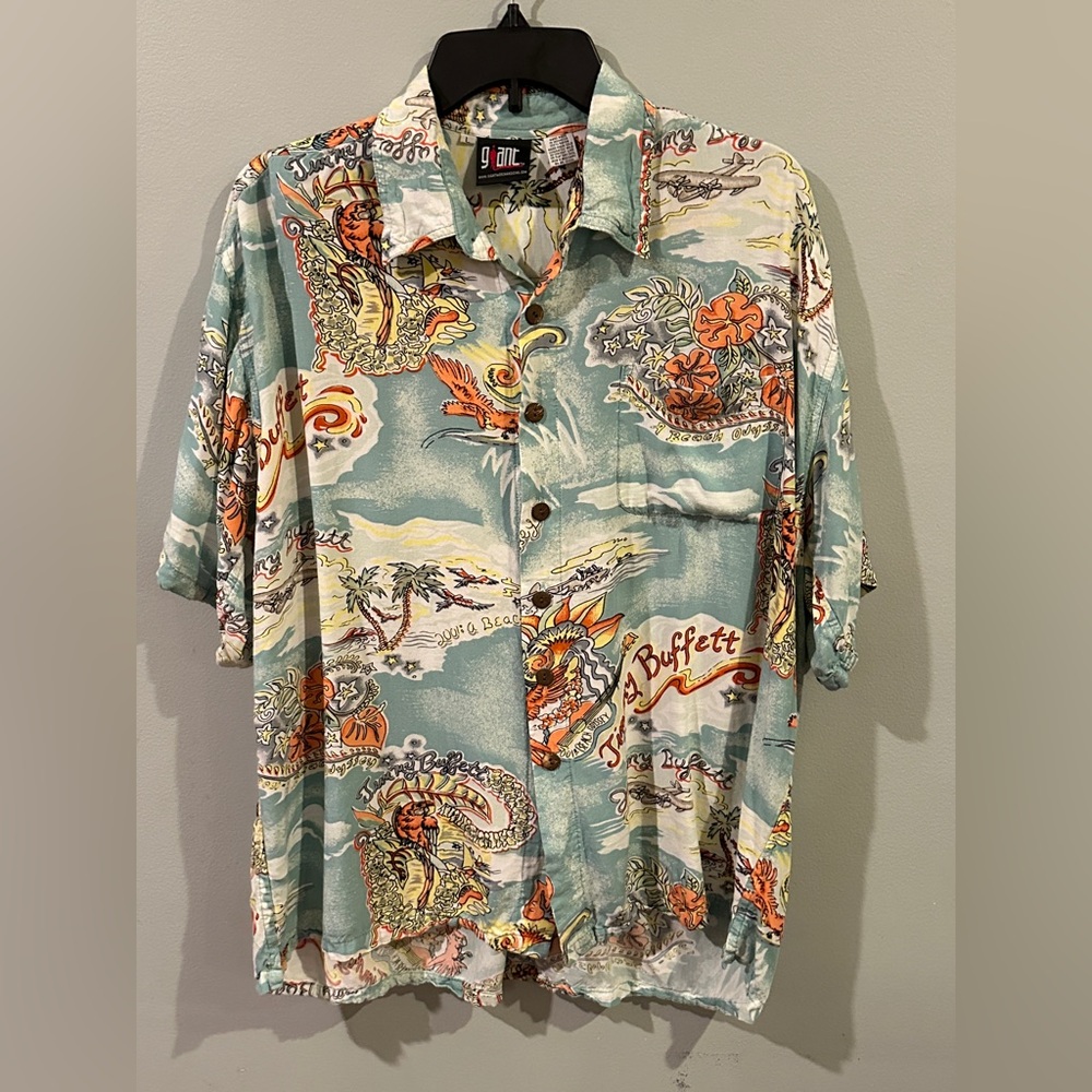 Vintage Jimmy Buffett A Beach Odyssey Tour Shirt 2001 GIANT Mens Large